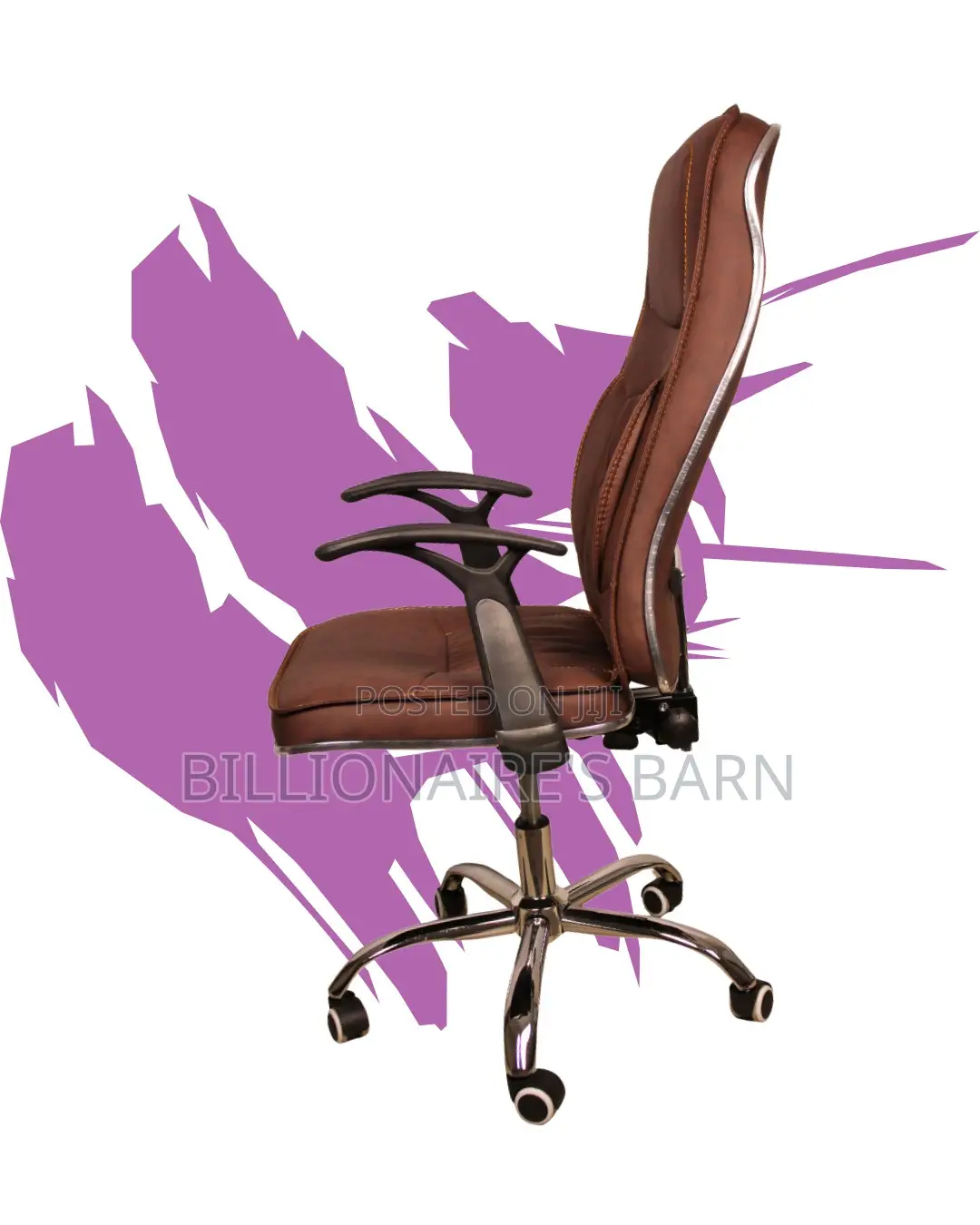 Heavy-Duty Ergonomic Executive Leather Chair | High-Density Foam Seat