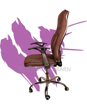 Heavy-Duty Ergonomic Executive Leather Chair | High-Density Foam Seat