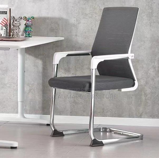 Office Chair: Black Sharp Arms Office Chair - thumbnail 4