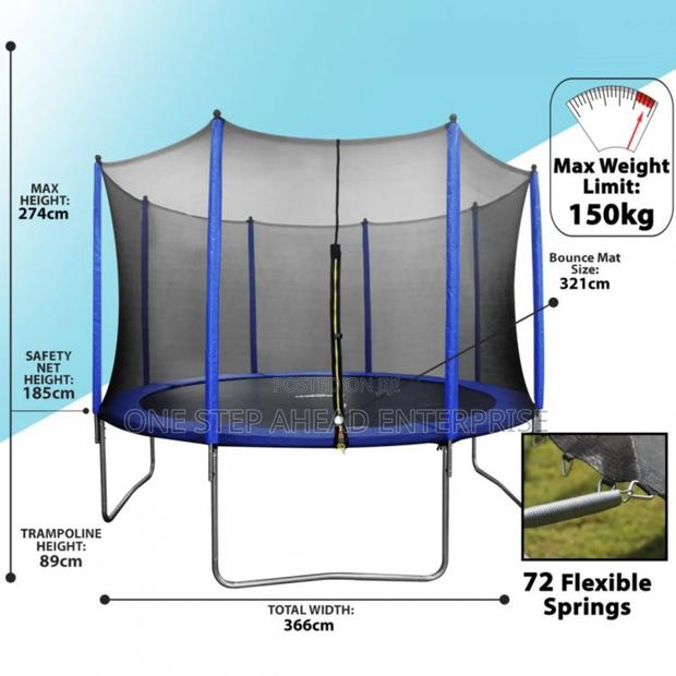 10 Ft Diameter Commercial Outdoor Trampoline - main view