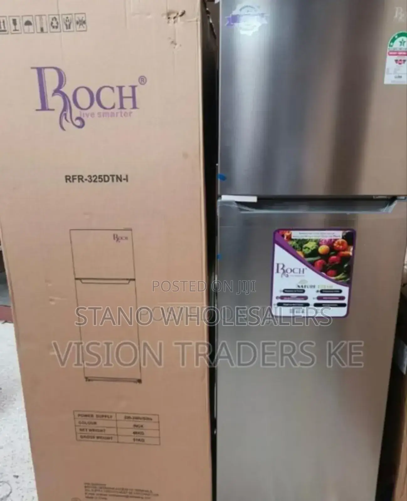 Roch 255 Litres Fridge Double Door