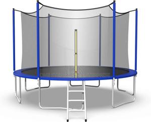 8 Ft Durable Trampoline Commercial Outdoor Heavy Duty - thumbnail 2