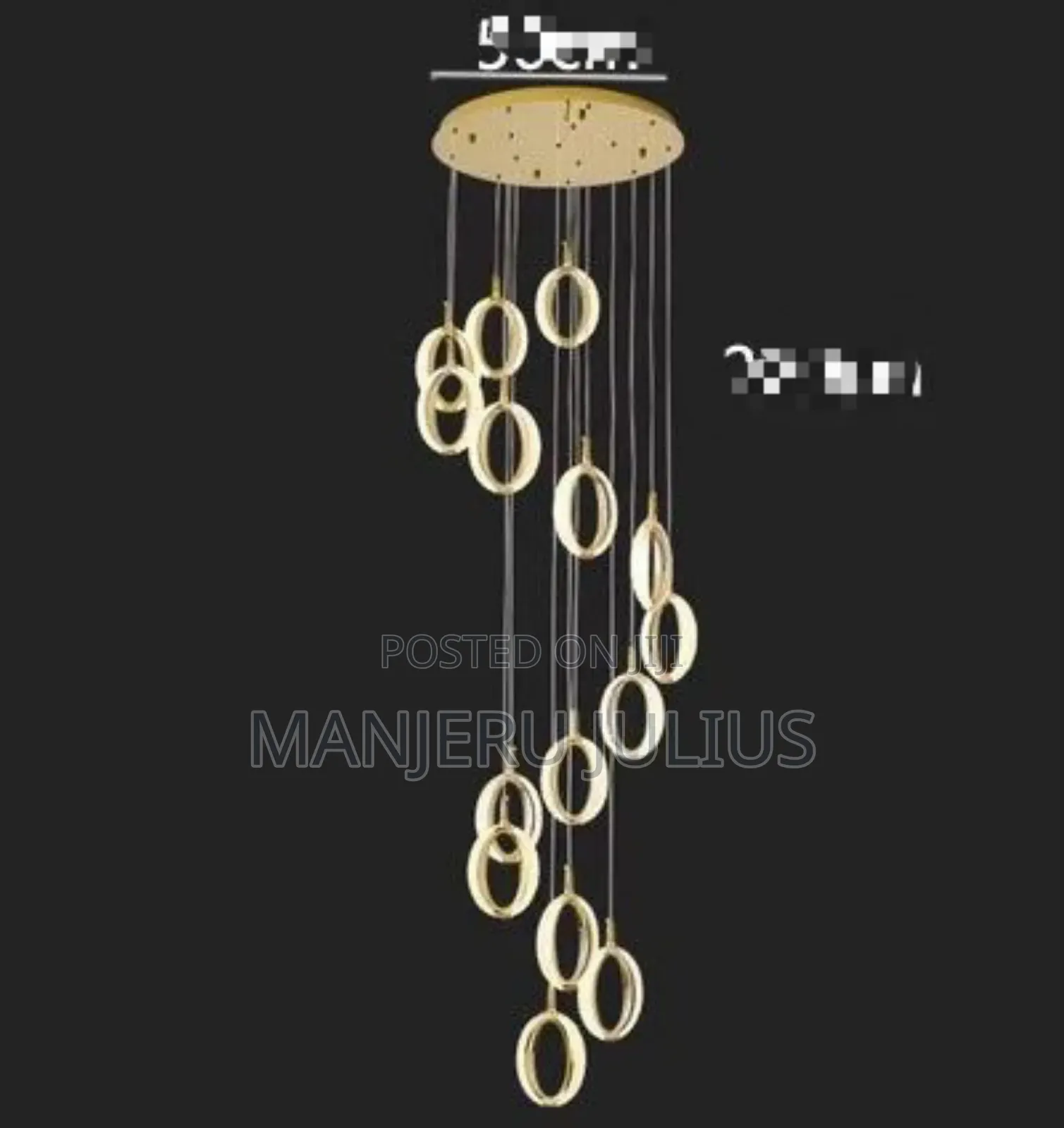 Vintage Led Staircase Chandelier