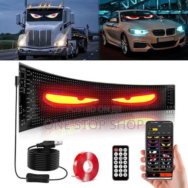 37cm Car Windscreen Led Matrix Panel Bluetooth Control App Sign - main view