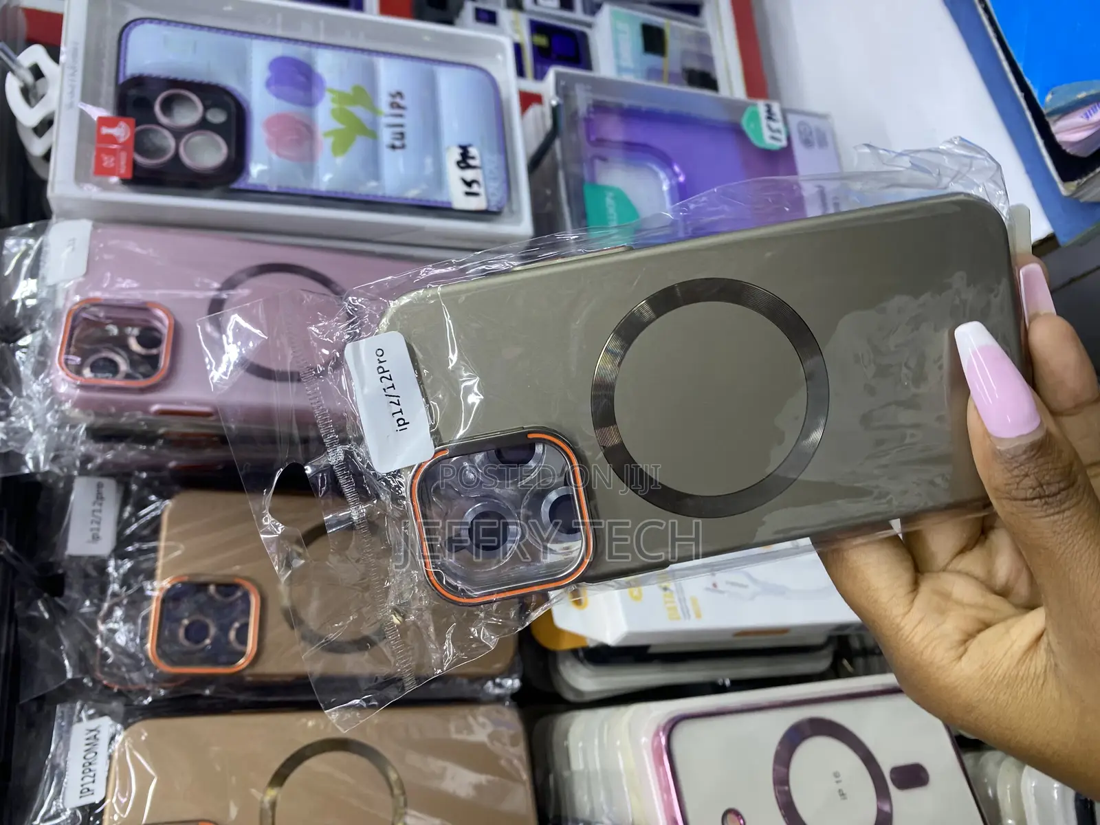 Merlk Magnetic for iPhone 12 Pro With Lense Protector /Stand