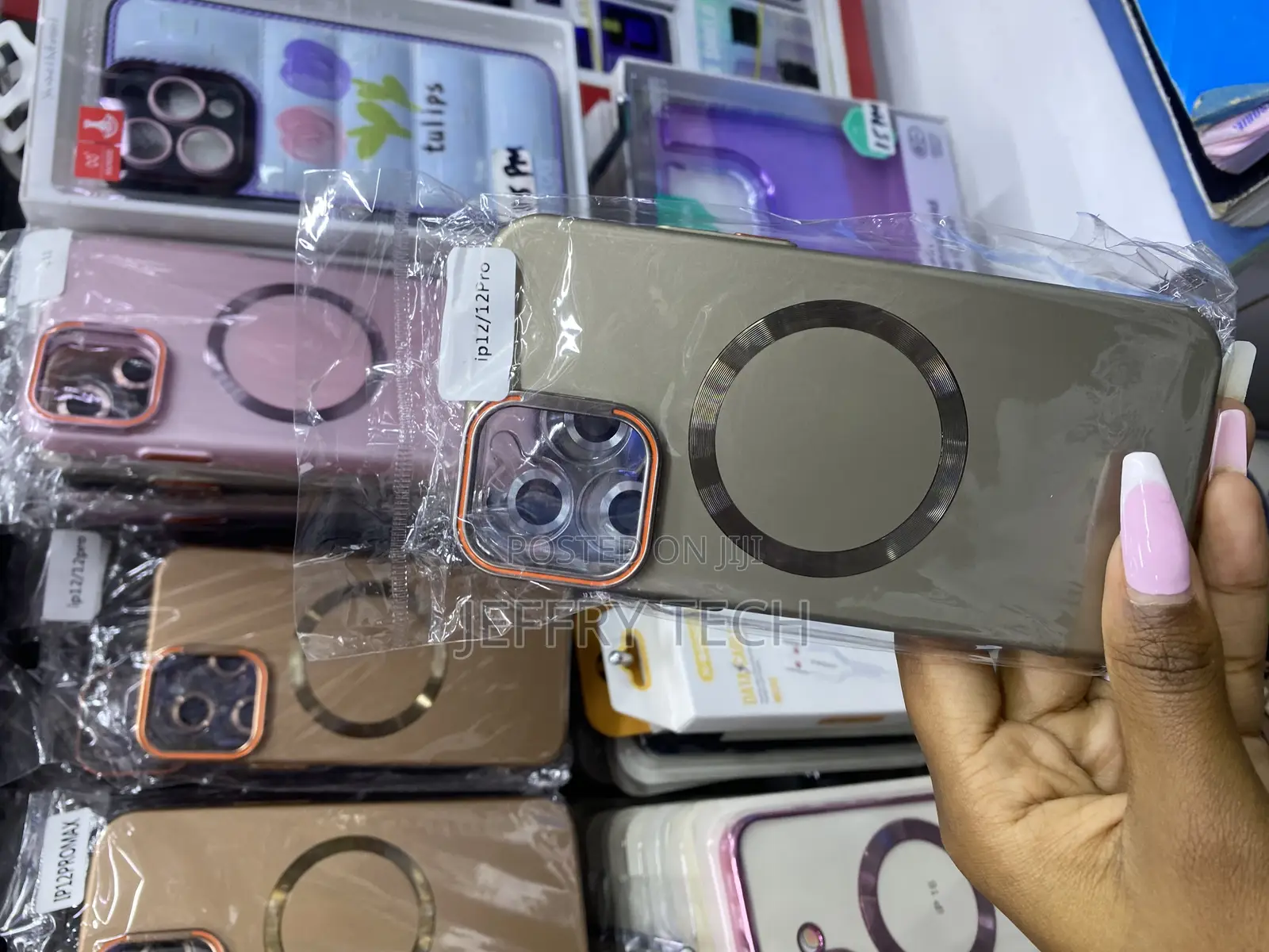 Merlk Magnetic for iPhone 12 Pro With Lense Protector /Stand