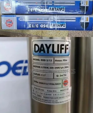 Dayliff Submersible Water Pump 1hp ,93m Headmax