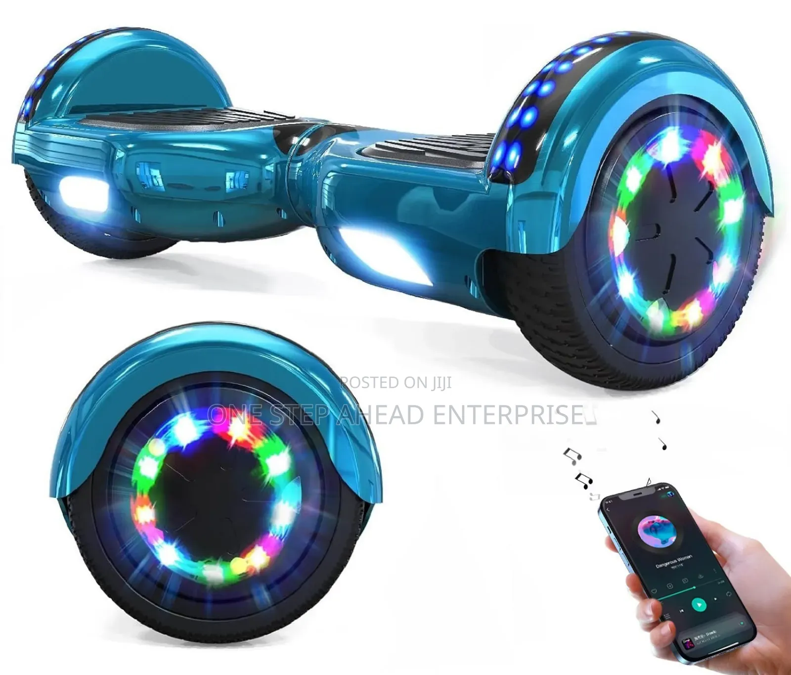 6.5" Inch Hoverboard With Led Lights and Bluetooth Connection