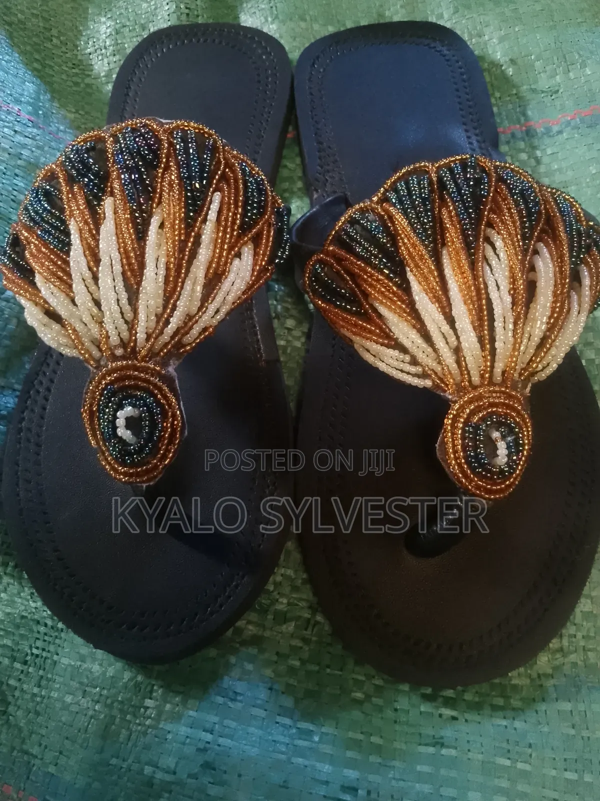 Handmade Masai Sandals With Nice Decoration Available