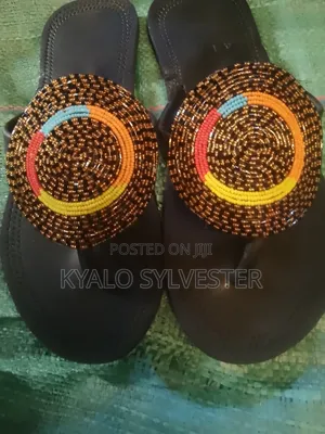 Handmade Masai Sandals With Nice Decoration Available