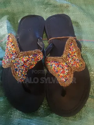 Handmade Masai Sandals With Nice Decoration Available