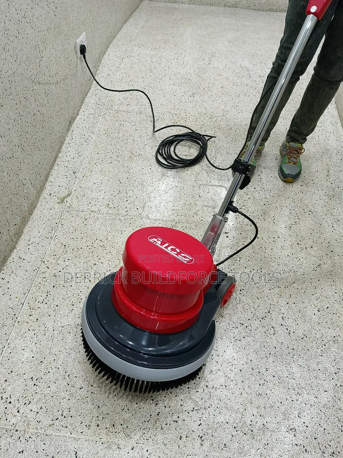 Sc-005 Aico Japan Floor Scrubber With 2 Brushes and Pad