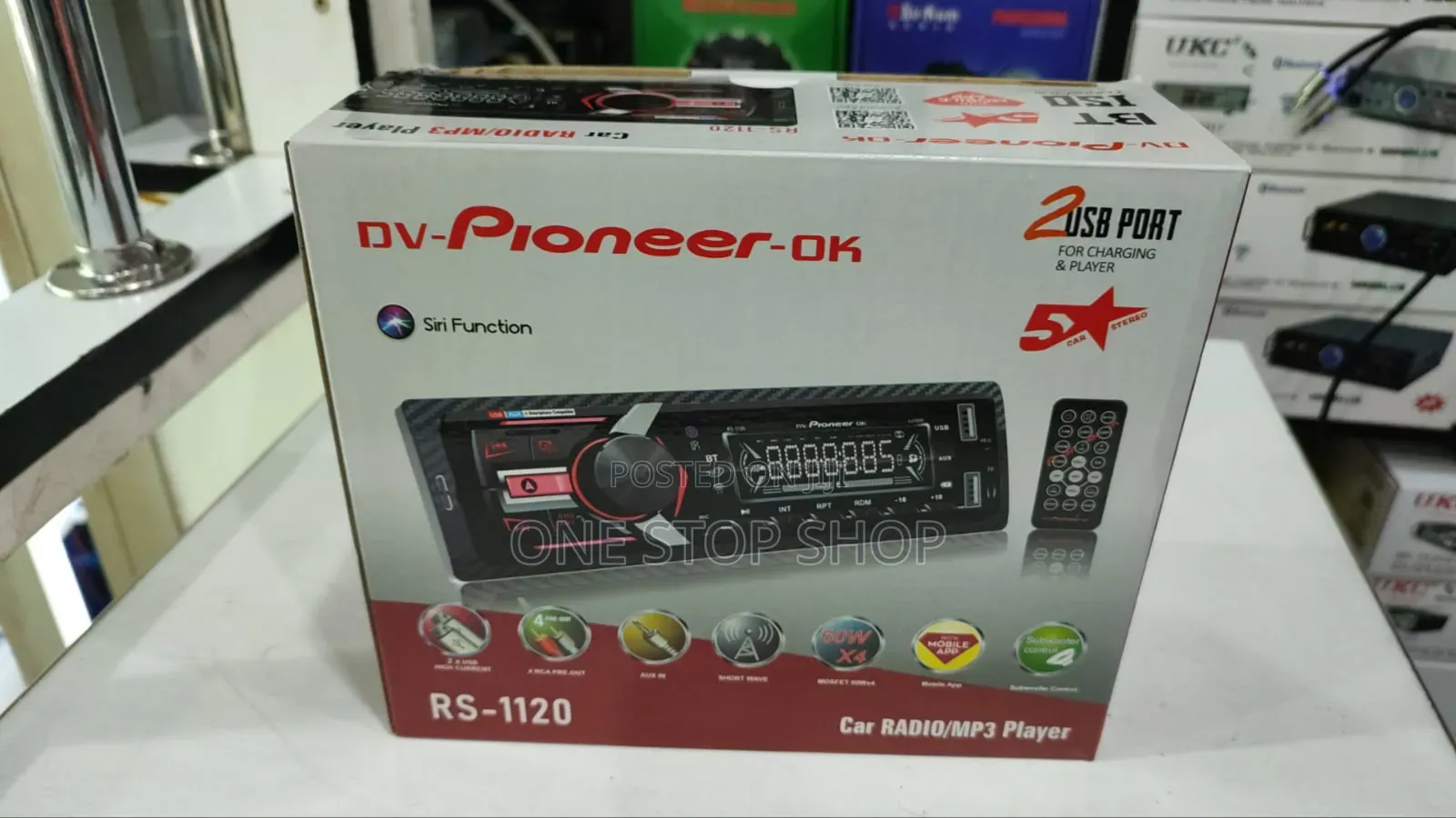 Dv_ Pioneer Ok Car Fm Radio Usb,Tf, Mp3, Bluetooth Player