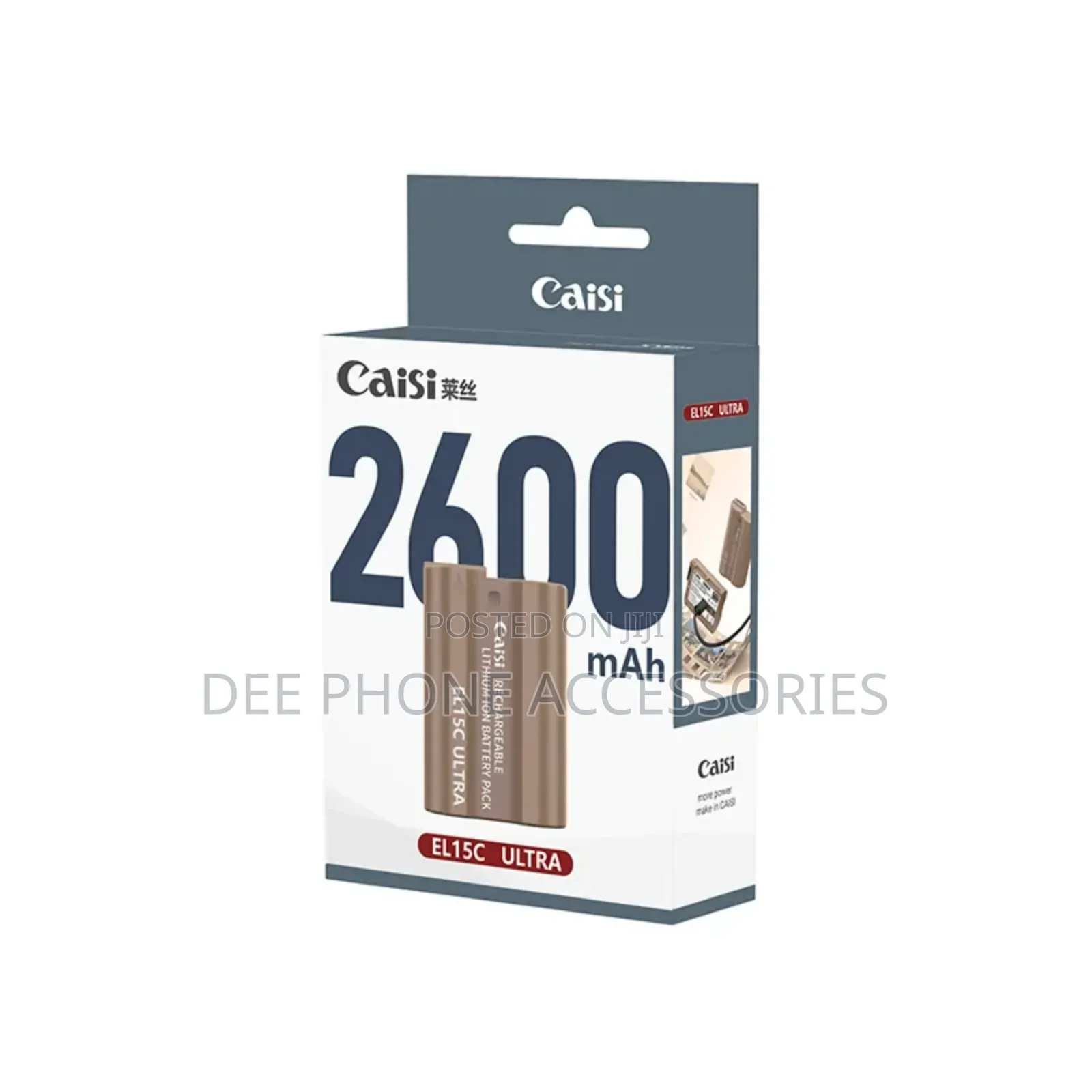 Caisi en El 15c Ultra Type C Rechargeable Camera Battery,