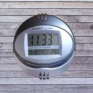 Multi-Function Kadio Digital Round Wall Clock With Alarm and Countdown