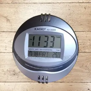 Wall Clock Kd-3806n Kadio Digital Wall Clock With Temperature
