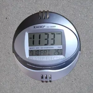 Kadio Clock Kd-3806n Digital Wall Clock With Temperature Read