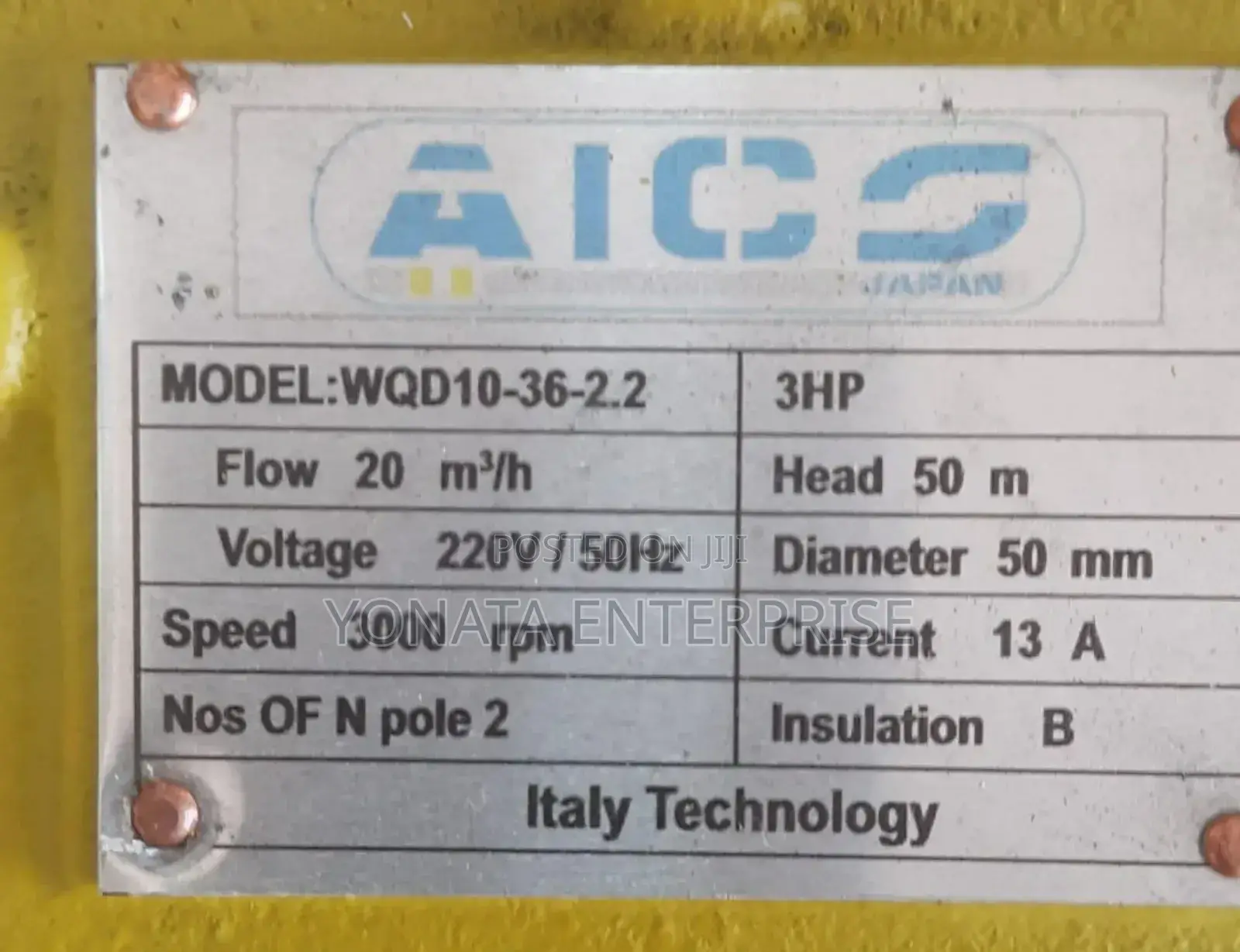 Single Phase Sewage Submersible Pump 2"