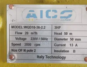 Single Phase Sewage Submersible Pump 2"