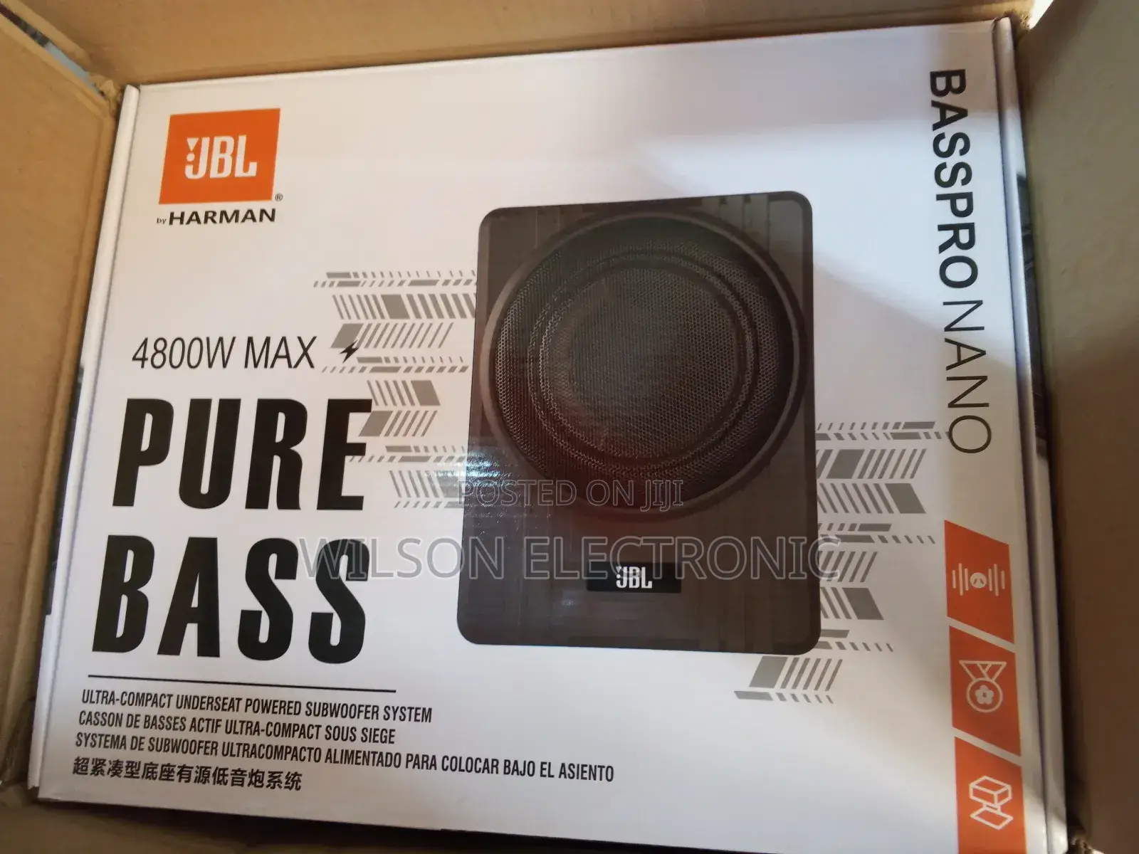 JBL Audio Under Seat Subwoofer. 2700w