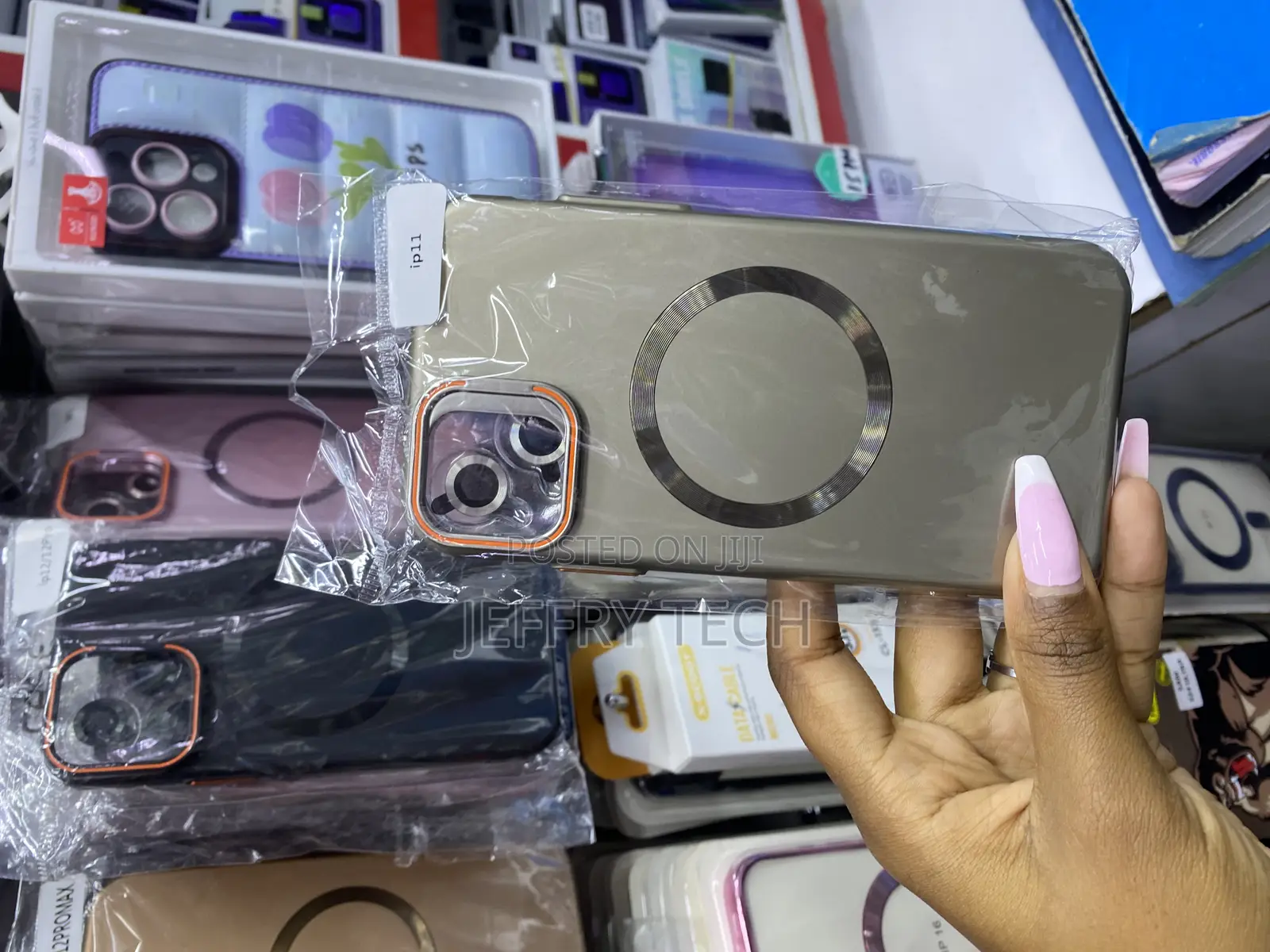 Mocca Strong Magnetic for iPhone 11 +Camera Lens Protector and Stand