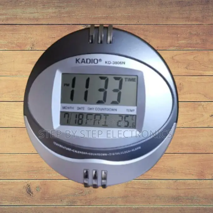Living Room Wall Clock LCD Display-Kadio Clock Kd-3806n