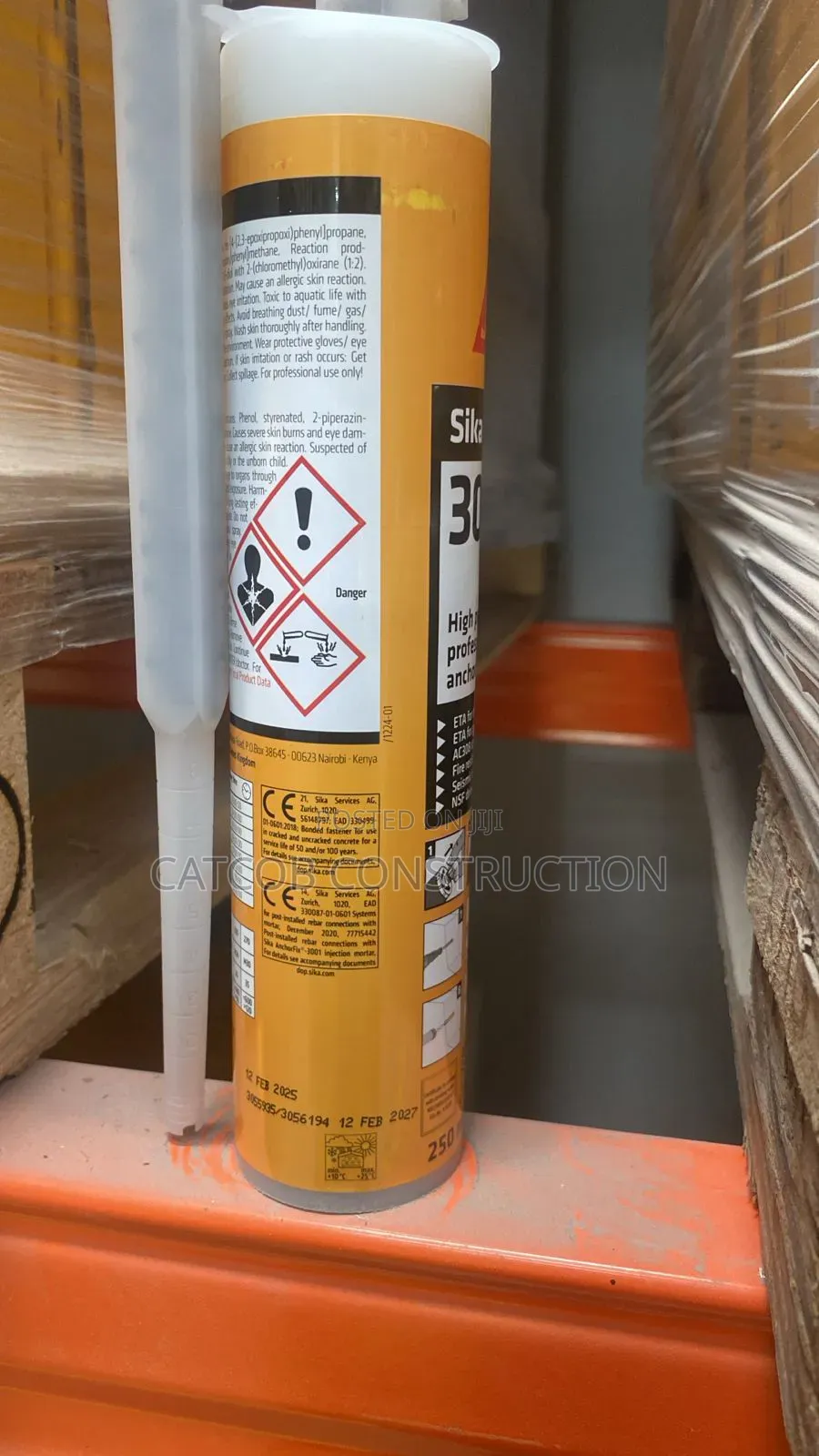 Chemical Anchor for Rowbolts and Cement