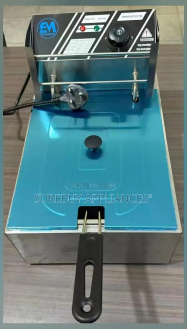 Electromate Single Electric Deep Fryer - main view