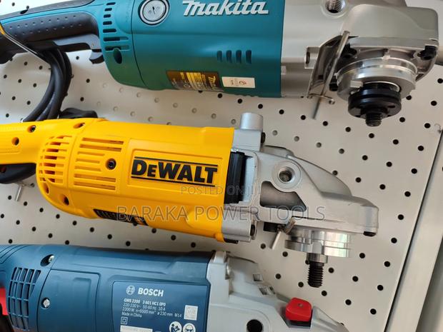 Makita, Dewalt and Bosch Grinder - main view