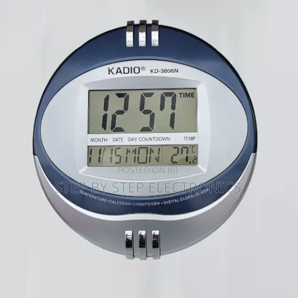 Portable New Kadio 3806n Digital Wall and Table Clock