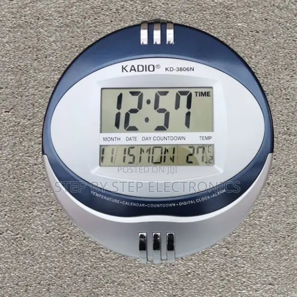 Kadio Digital Jumbo Wall Mount 3806n Table Clock Wall Clock'