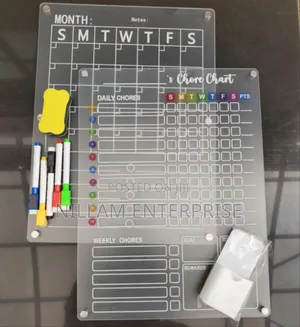 *2 PCS Magnetic Chores Planner
