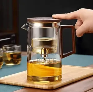 One Press Glass Tea Infuser