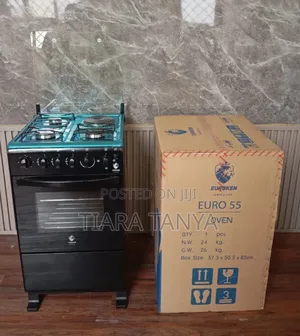 Euroken 50 by 55 3 Gas and 1 Electric Hotplate Plus Electric Oven
