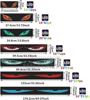 16x144 Devil’S Eye Led Display For Truck & Car Rear Window/Windscreen