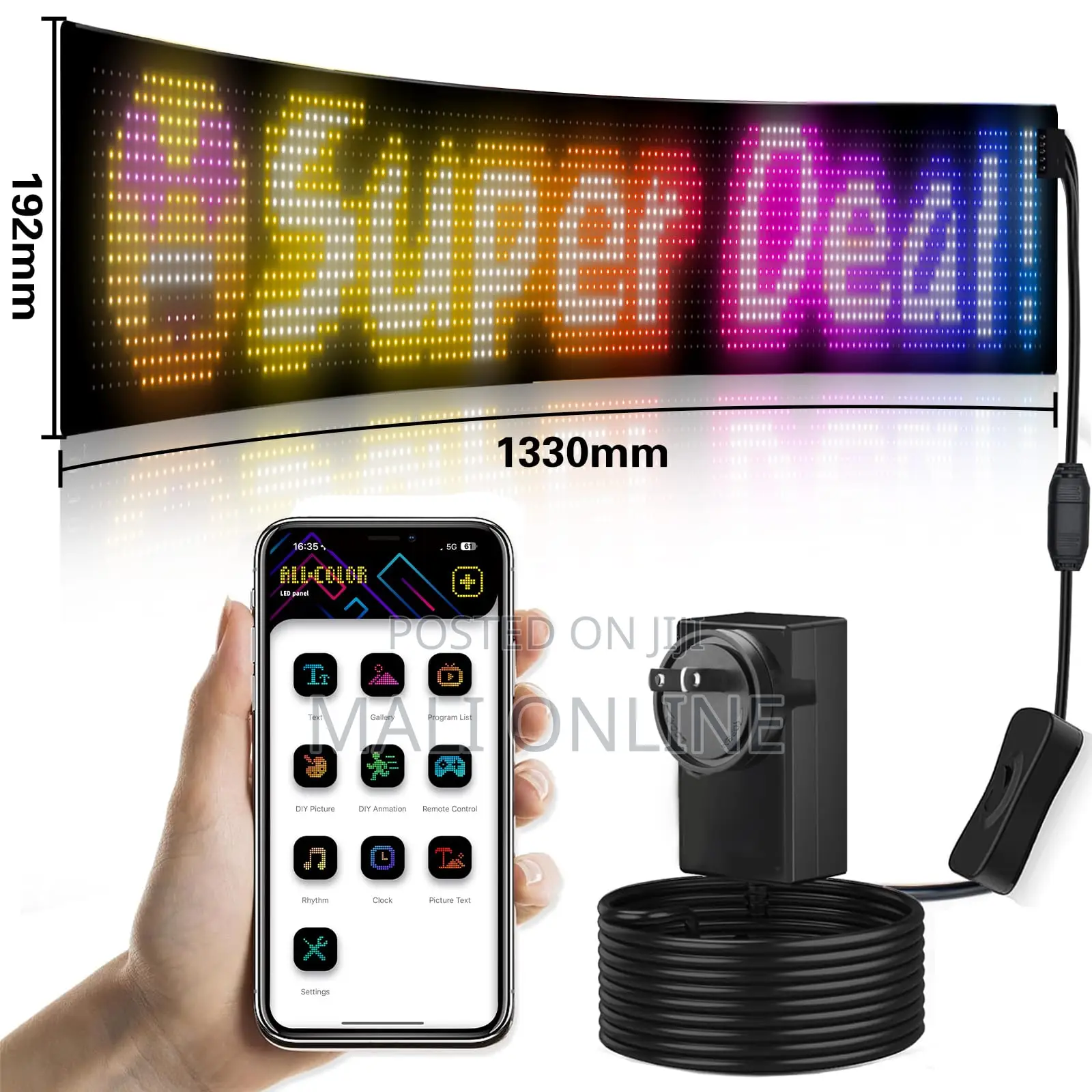 16x144 Devil’S Eye Led Display For Truck & Car Rear Window/Windscreen