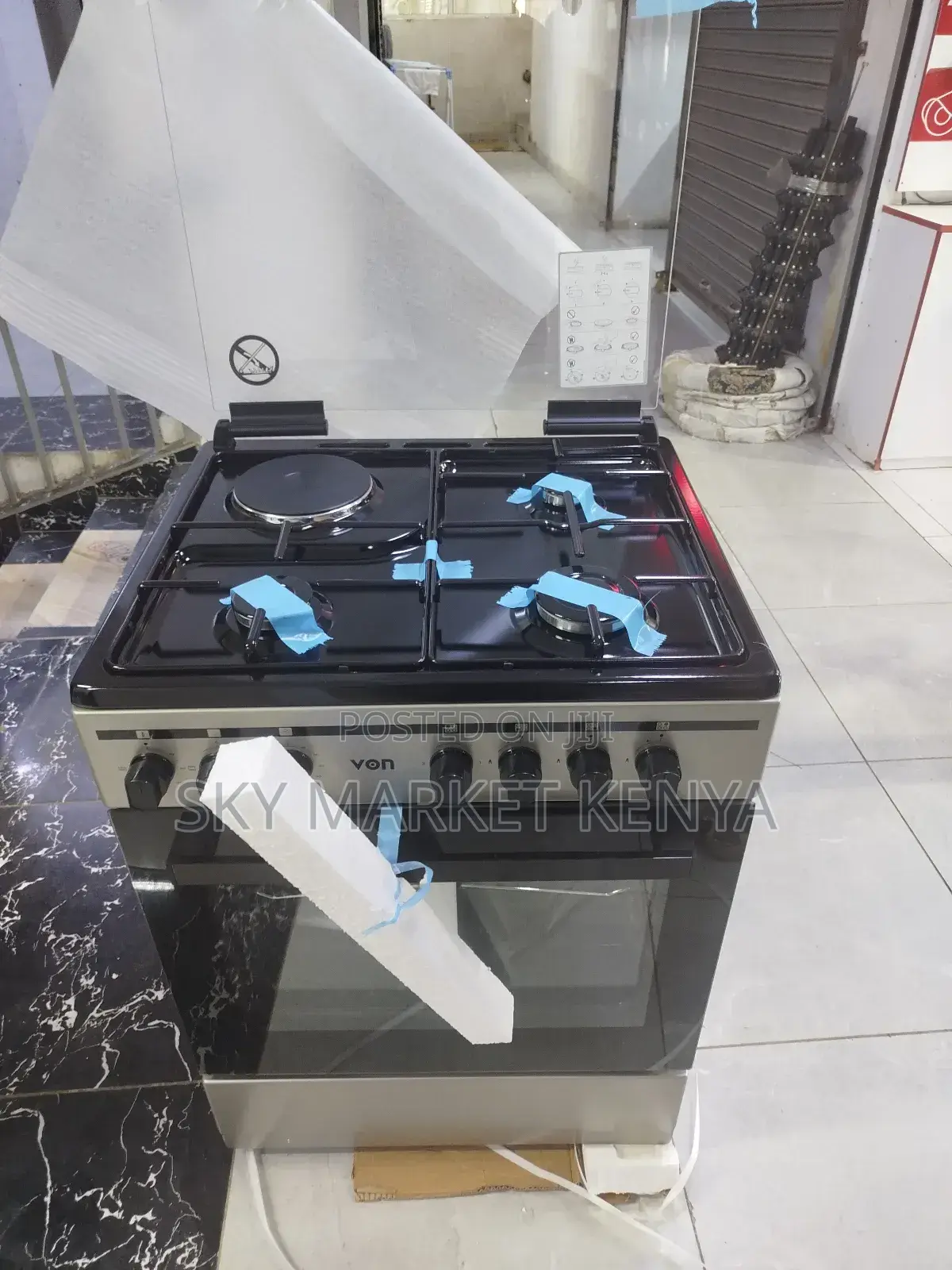 Von Standing Cooker 60×55 3gas+ 1 Electric