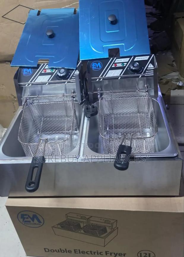 New Inn Double Deep Frier Electromate 6 +6 LRS _12ltrs - main view