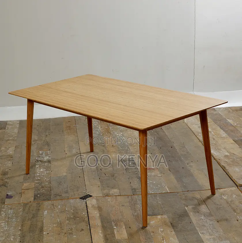 Home Dining Table; Modern Rectangular Wood Dining Table