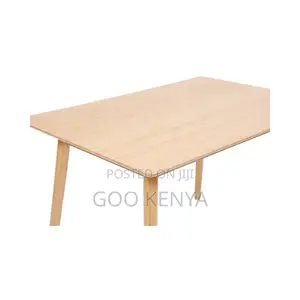 Home Dining Table; Modern Rectangular Wood Dining Table