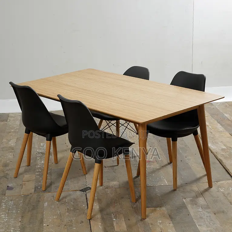 Home Dining Table; Modern Rectangular Wood Dining Table