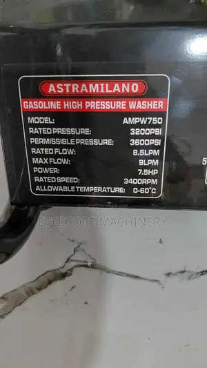 Astramilano High Pressure Washer Gasoline Powered 7.5hp.