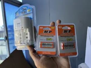 Long Lasting. Mp Battery Charger+ 4 Free Batteries