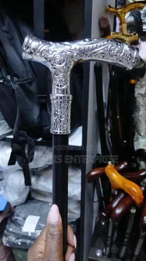 Silver Handles Walking Canes With A Sword For Ceremonies And Sherehe
