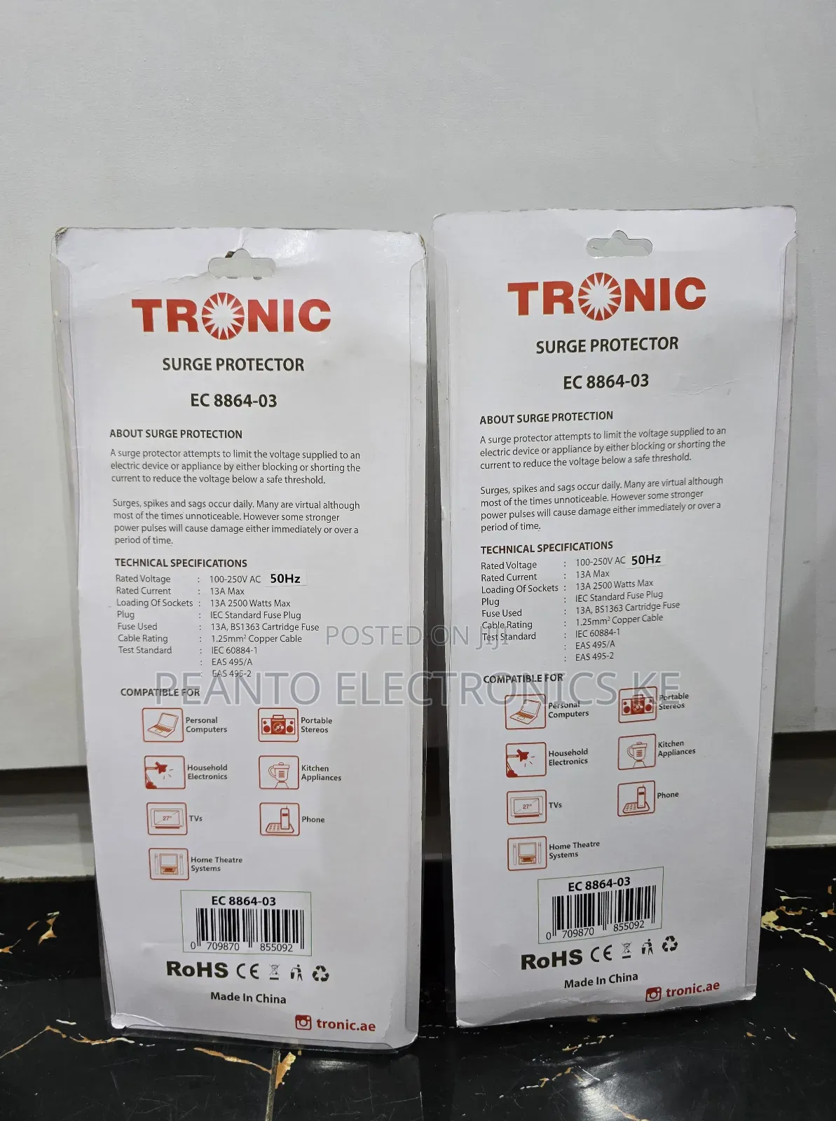 Tronic 4 Way Extension Cable 3 Metres (Ec 8864-03)