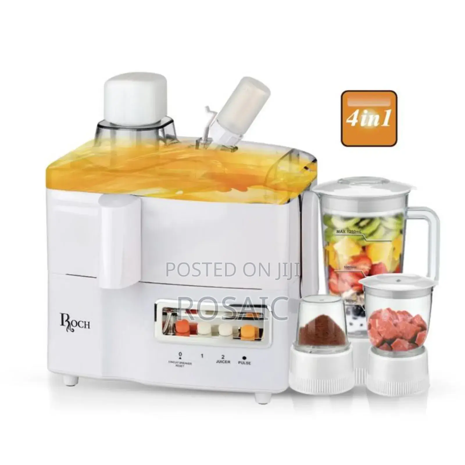 Roch 4 in 1 Juicer -Blender-Grinder and Mill Food Processor