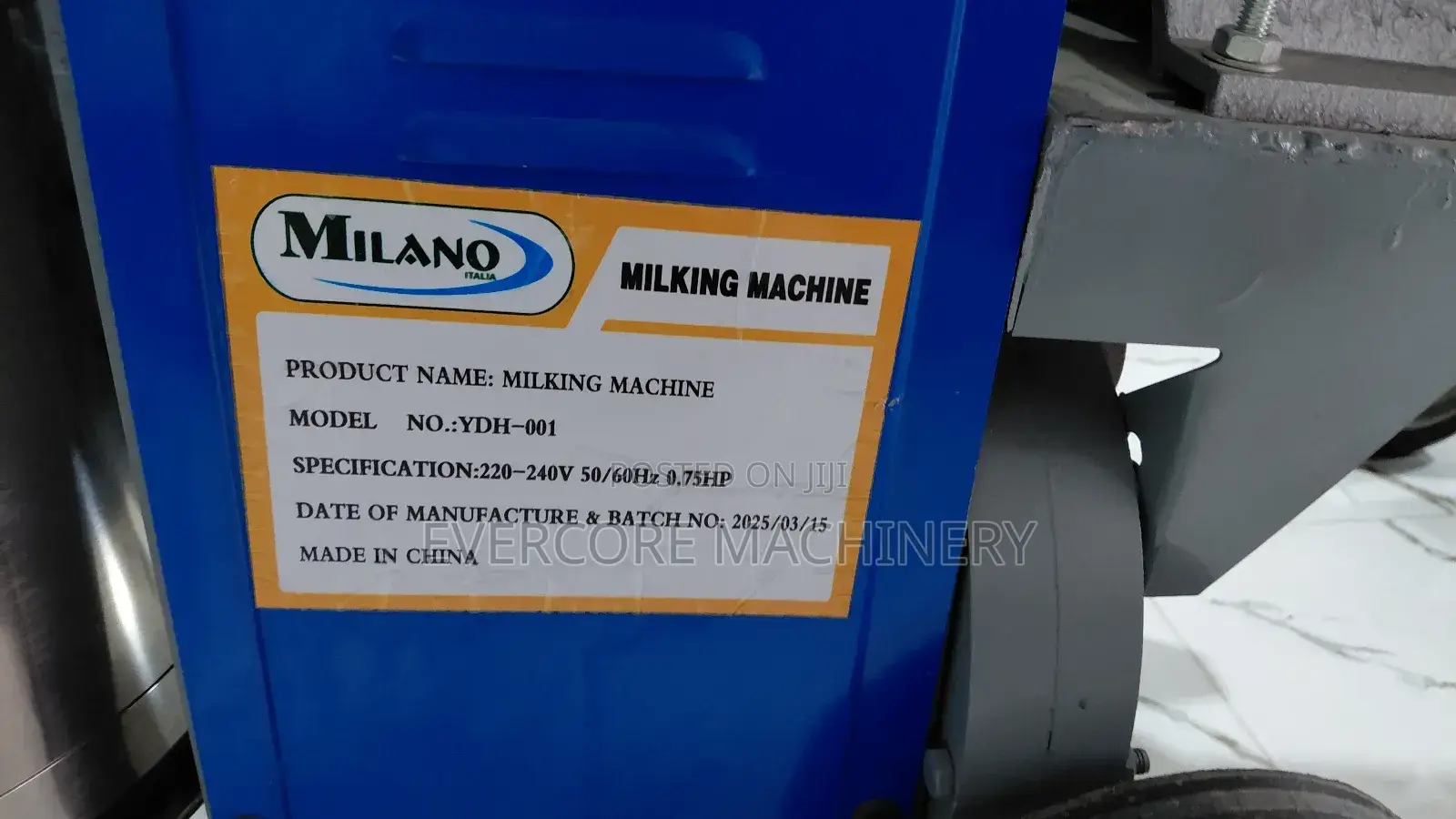 Milano Single Cow Milking Machine Electric Powered.