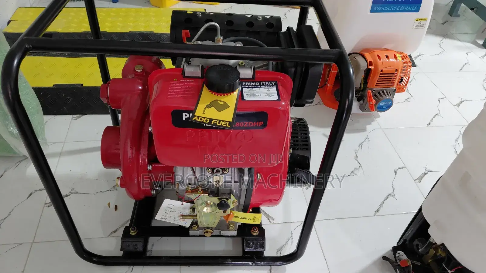 Primo Italy Highpressure Water Pump Hl80zdhp 16hp 3inch.