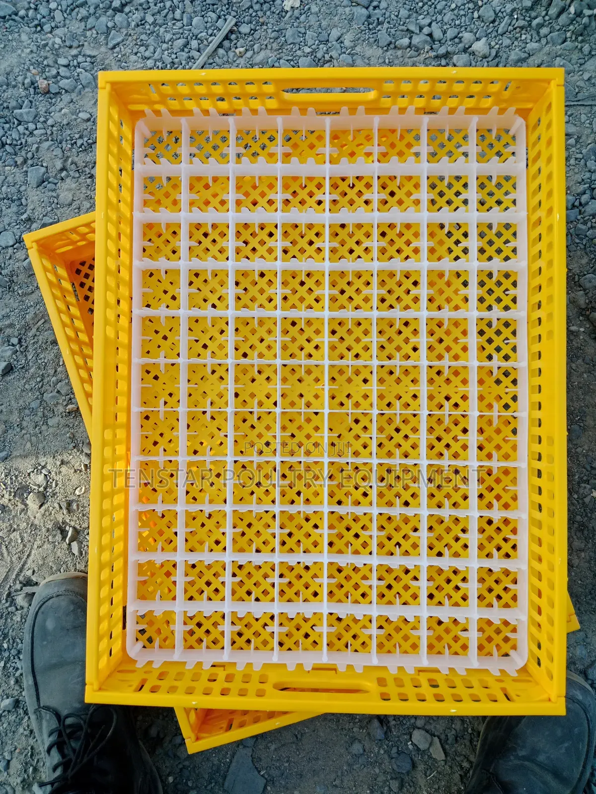 Yellow Hatching Basket