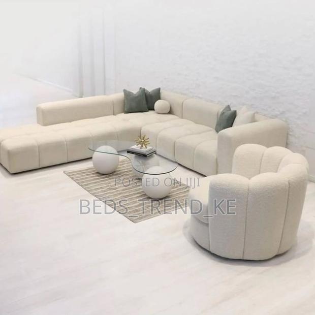 6 Seater Bubble L Seat + Matching Armchair